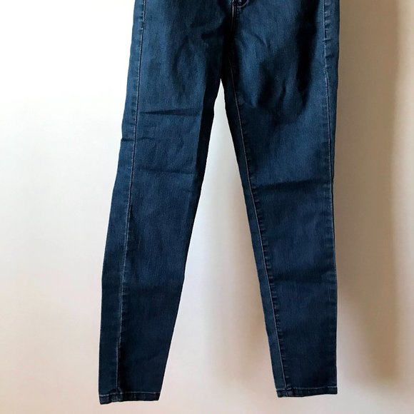 Garage Roller Jeggings Stretchy High Waisted Medium/Deep Wash - Picture 2 of 3